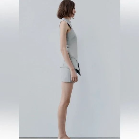 ZARA BELTED SHORT DRESS WITH POCKETS - Picture 3 of 11